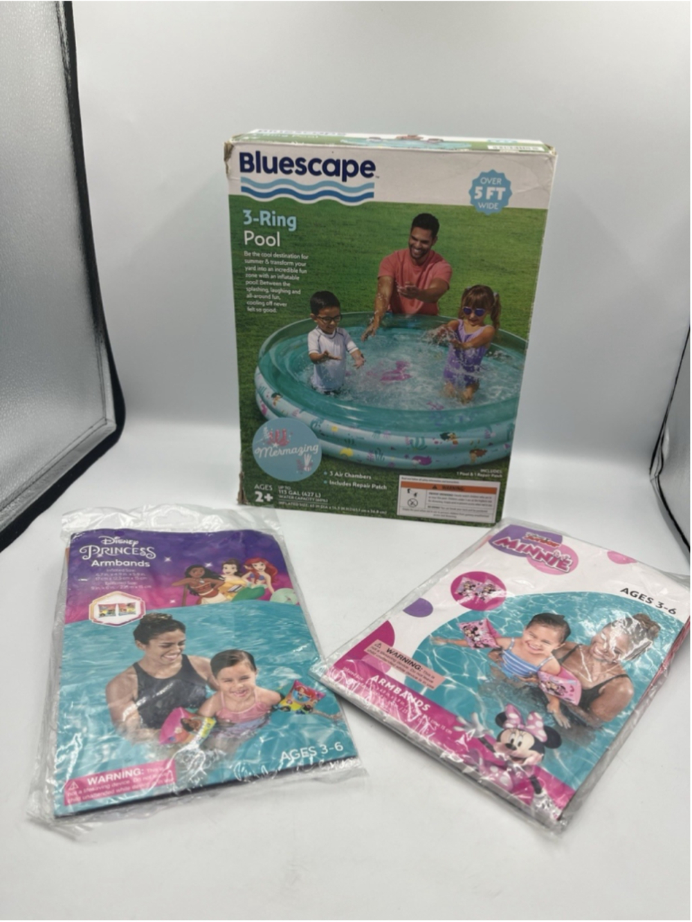 Pool Bluescape 3-Ring 5+ft. 113 Gallon New In Box Sealed W/ MORE 2 PKS FLOATIES